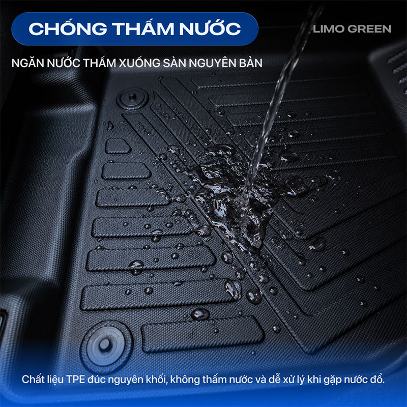 Thảm lót sàn ô tô tpe vinfast limo green 13