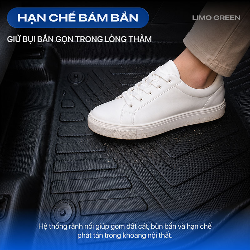 Thảm lót sàn ô tô tpe vinfast limo green 14
