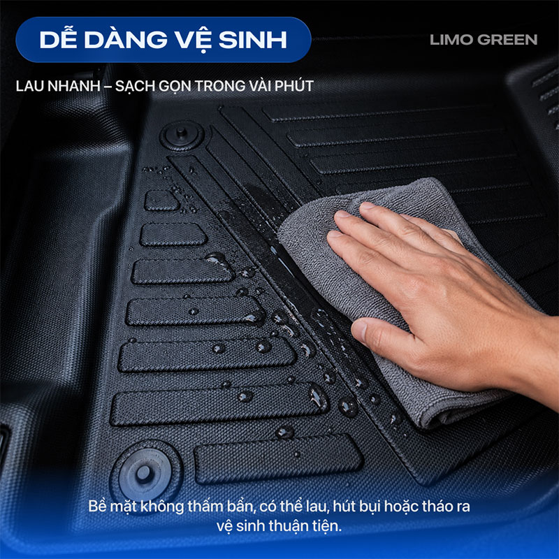 Thảm lót sàn ô tô tpe vinfast limo green 15