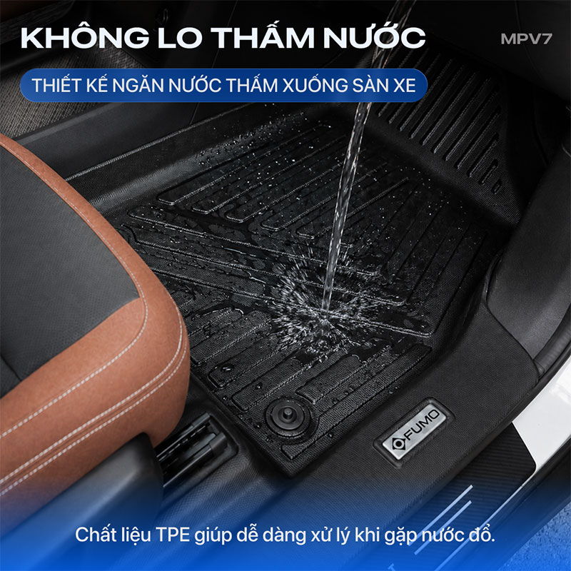 Thảm lót sàn ô tô vinfast MPV 7 10