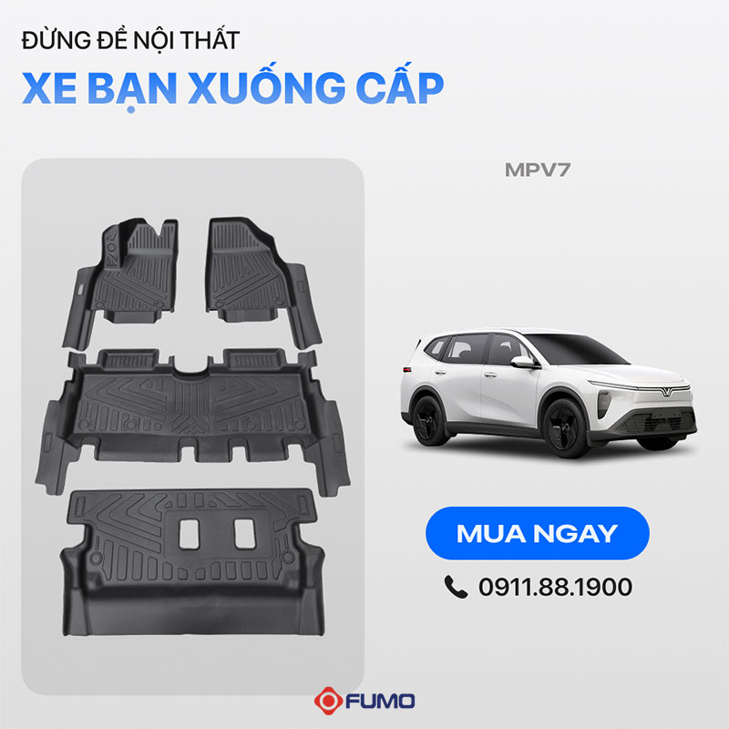 Thảm lót sàn ô tô vinfast MPV 7 15