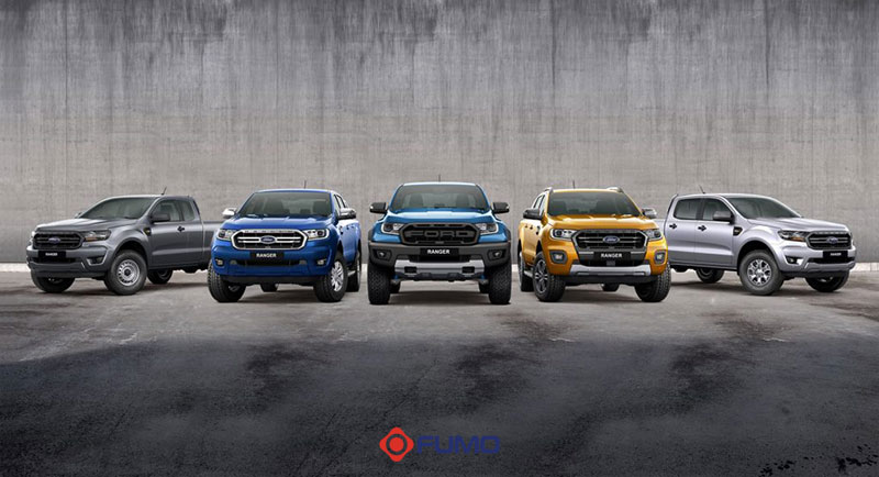 xe bán tải Ford Ranger hiện có bao nhiêu phiên bản