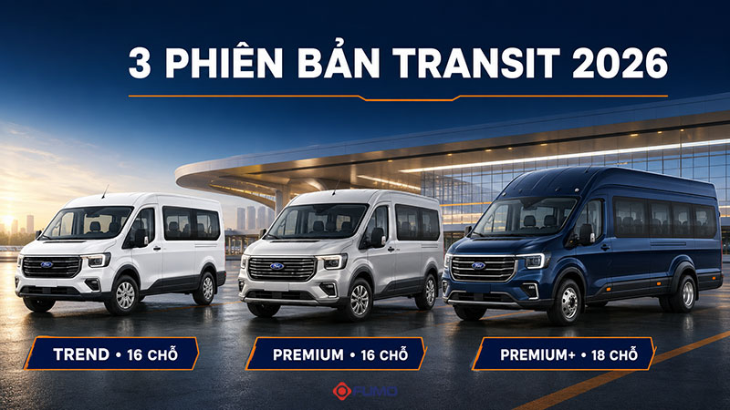 Ford Transit 2026 có những phiên bản nào?