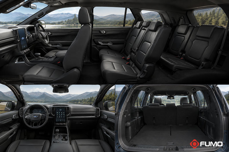 không gian nội thất Ford Everest có rộng không