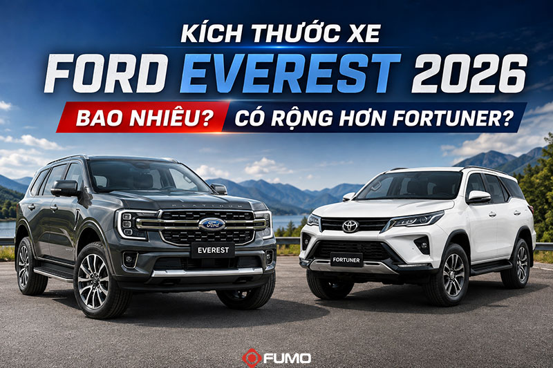 Kích thước xe Ford Everest