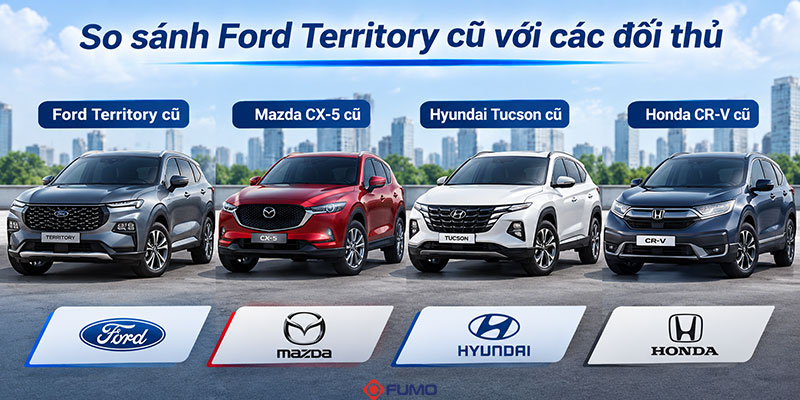 so sánh xe Forrd Territory cũ với các đối thủ
